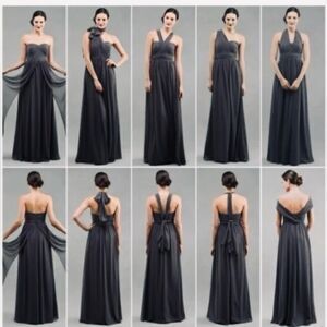 Jenny Yoo Aidan Convertible Strapless Dress Black Size 2